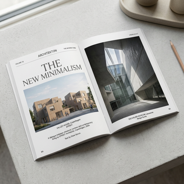 Magazine layout project: Architectura Editorial